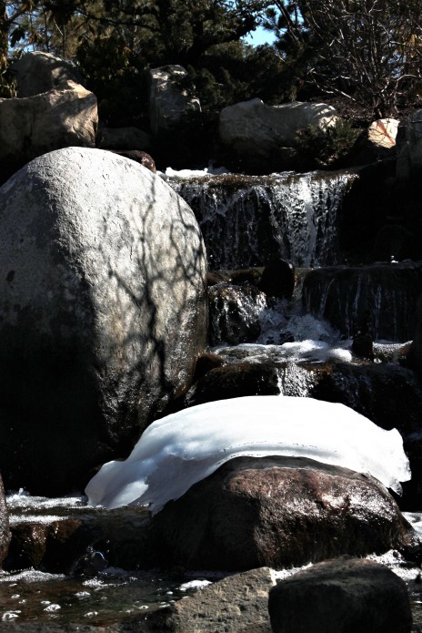 rock water melt snow